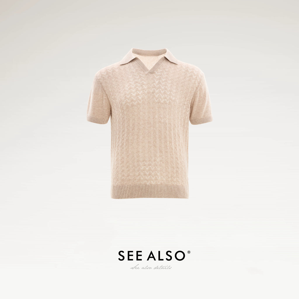 SEE ALSO Seagull Collar 260g Breathable Loose Knit Tee