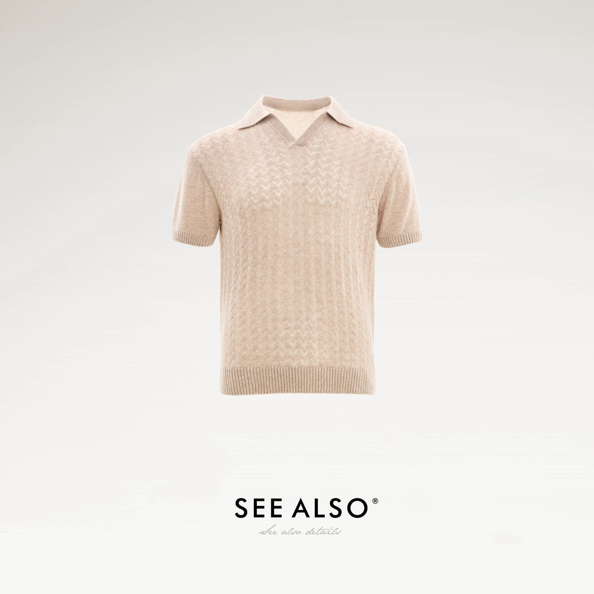 SEE ALSO Seagull Collar 260g Breathable Loose Knit Tee