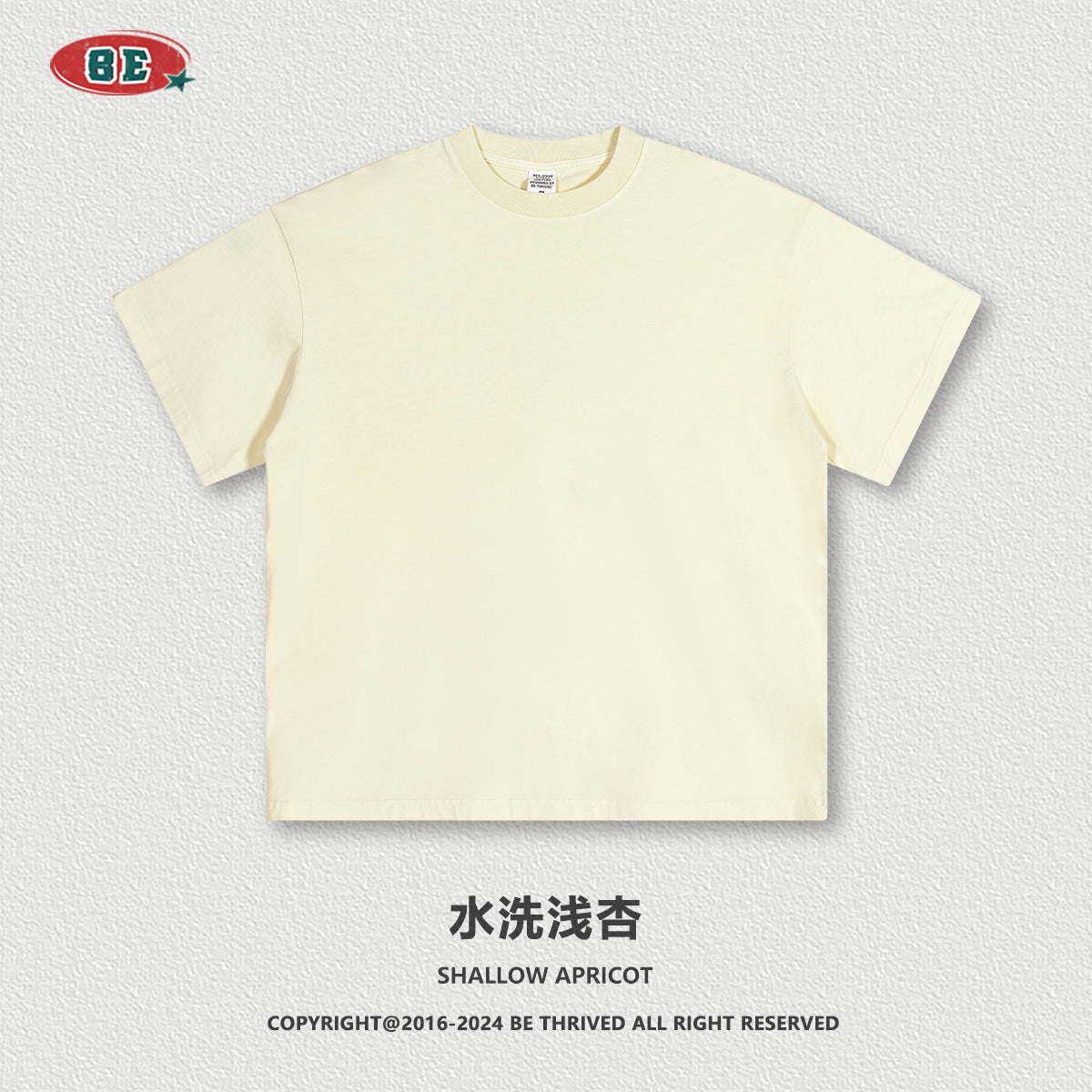 BE THRIVED Vintage Washed 220g Breathable Loose-Fit Tee