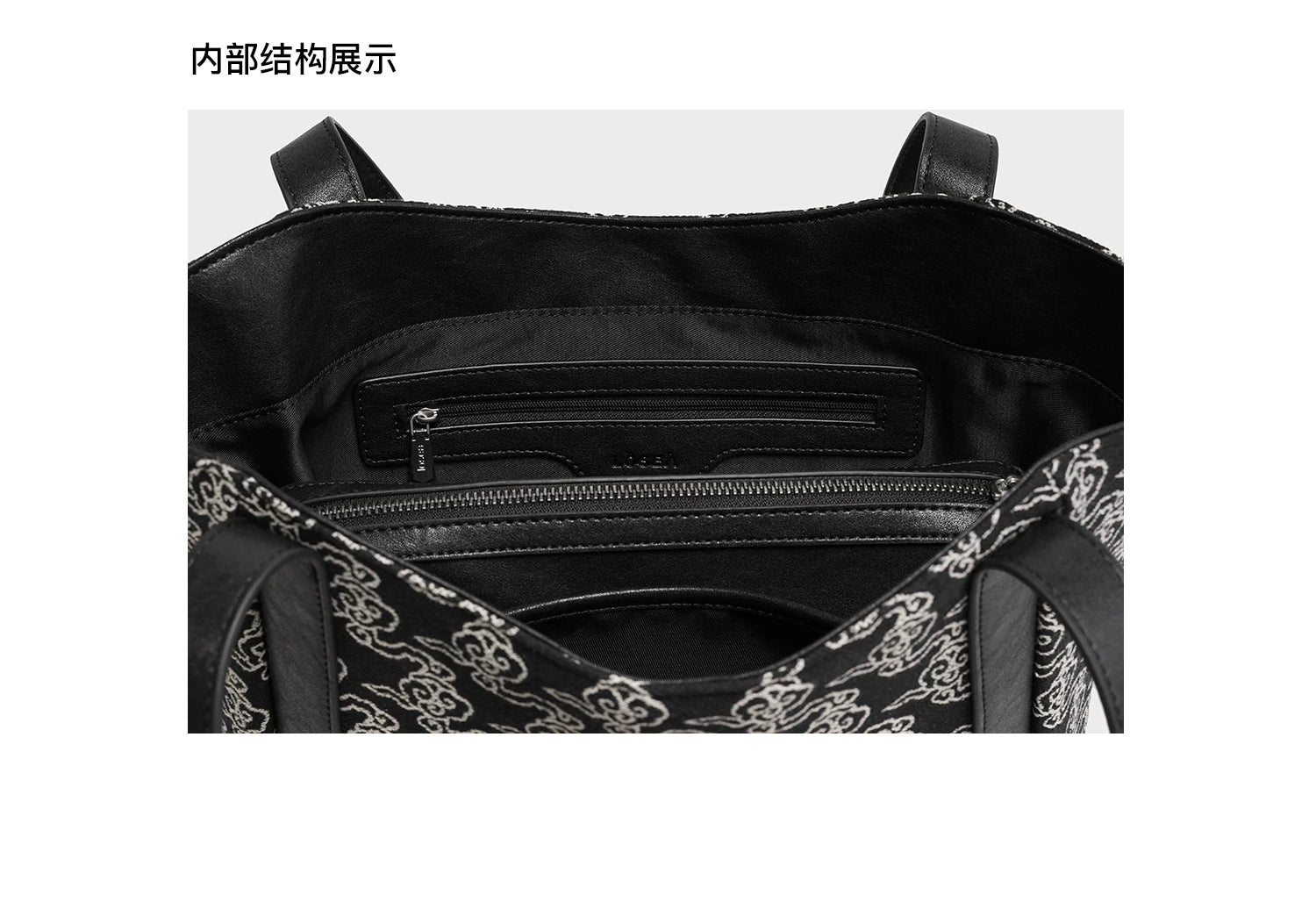 LOSEA Versatile Embroidered Vegetable Basket Tote Bag