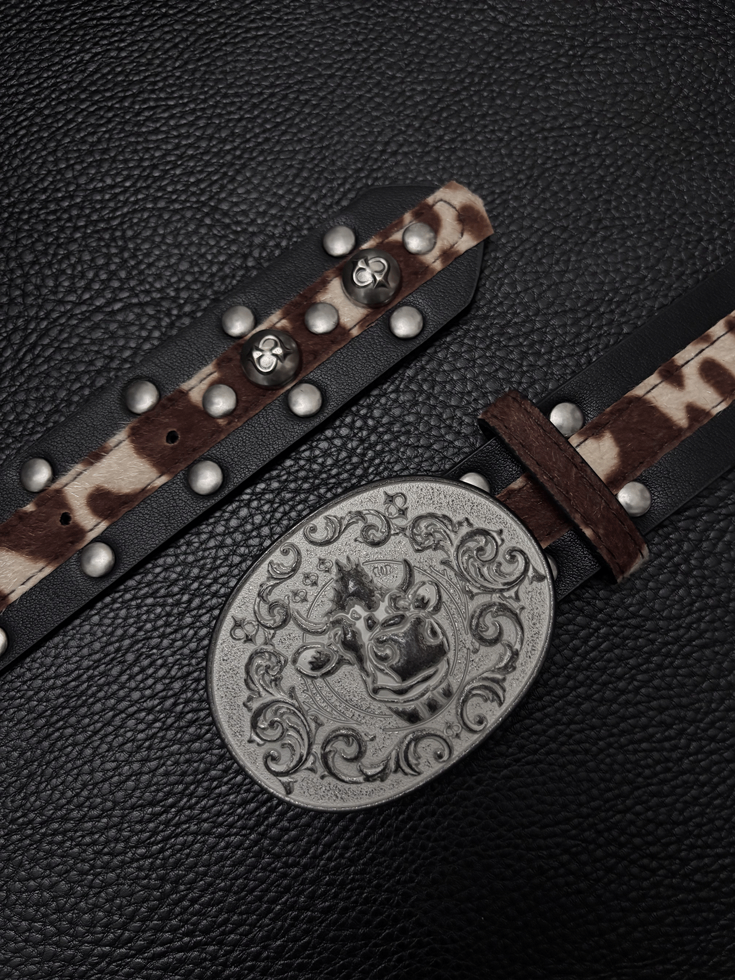 DPOL Retro Old Leopard Print Belt