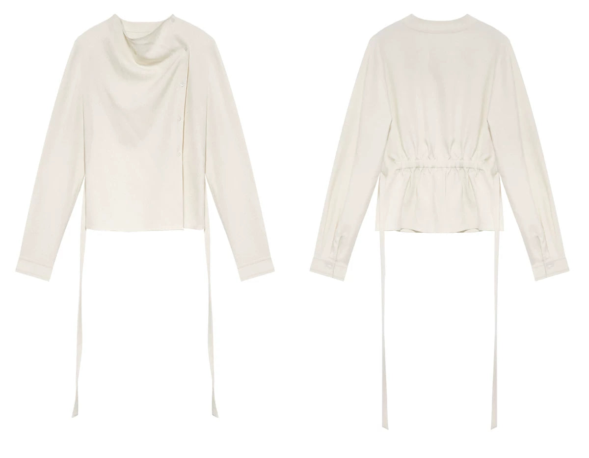 TYANG Simple Strap Waist High-end Shirt