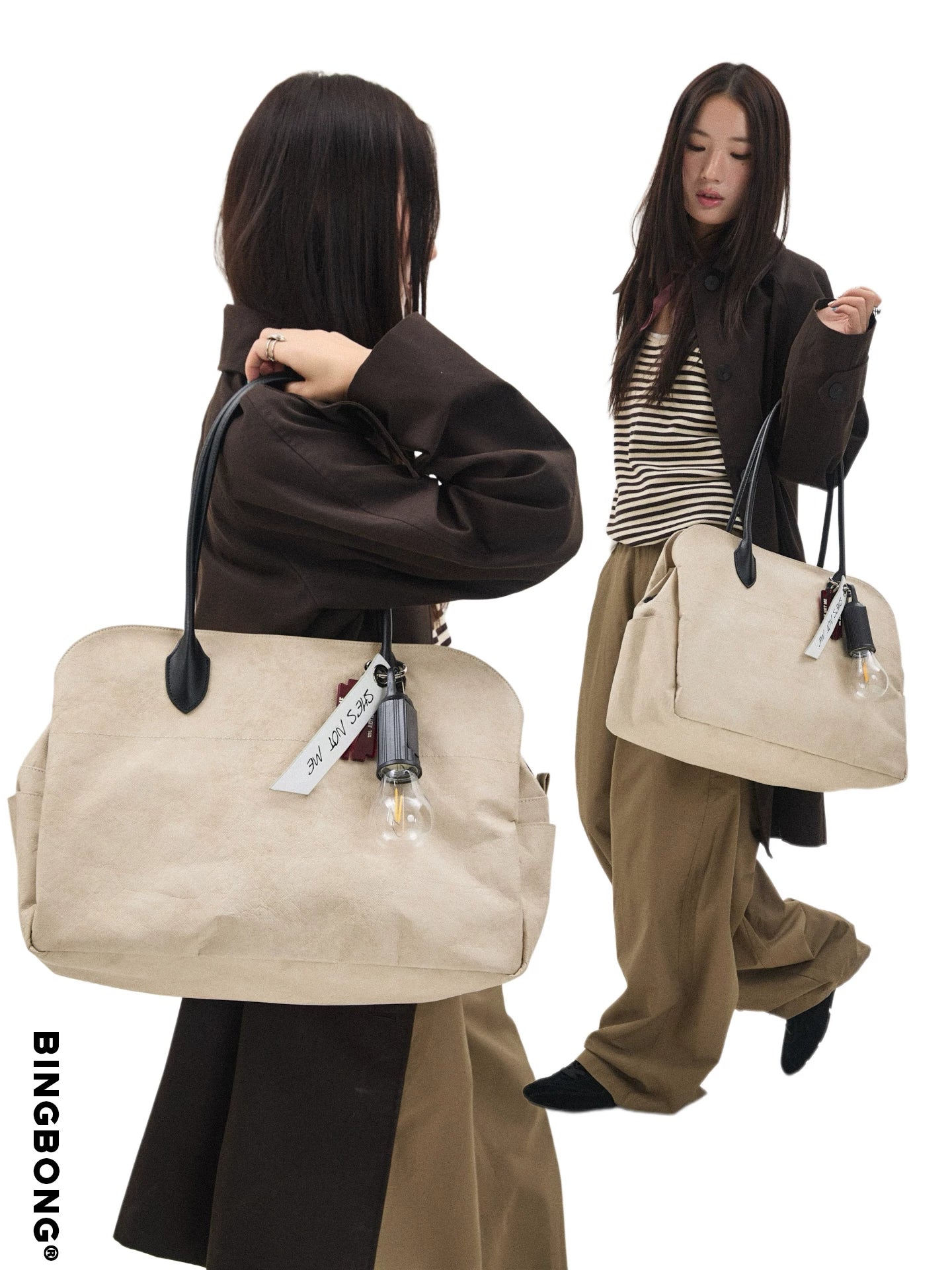 BINGBONG Large Capacity Creative Pendant Tote Bag