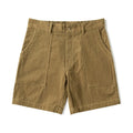 Bronson Pure Cotton Corduroy High-Waist Wide-Leg Cargo Shorts