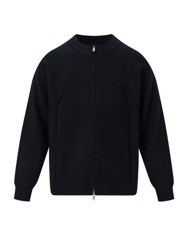 UNF Three-dimensional Thermal Loose Jacquard Knitted Cardigan