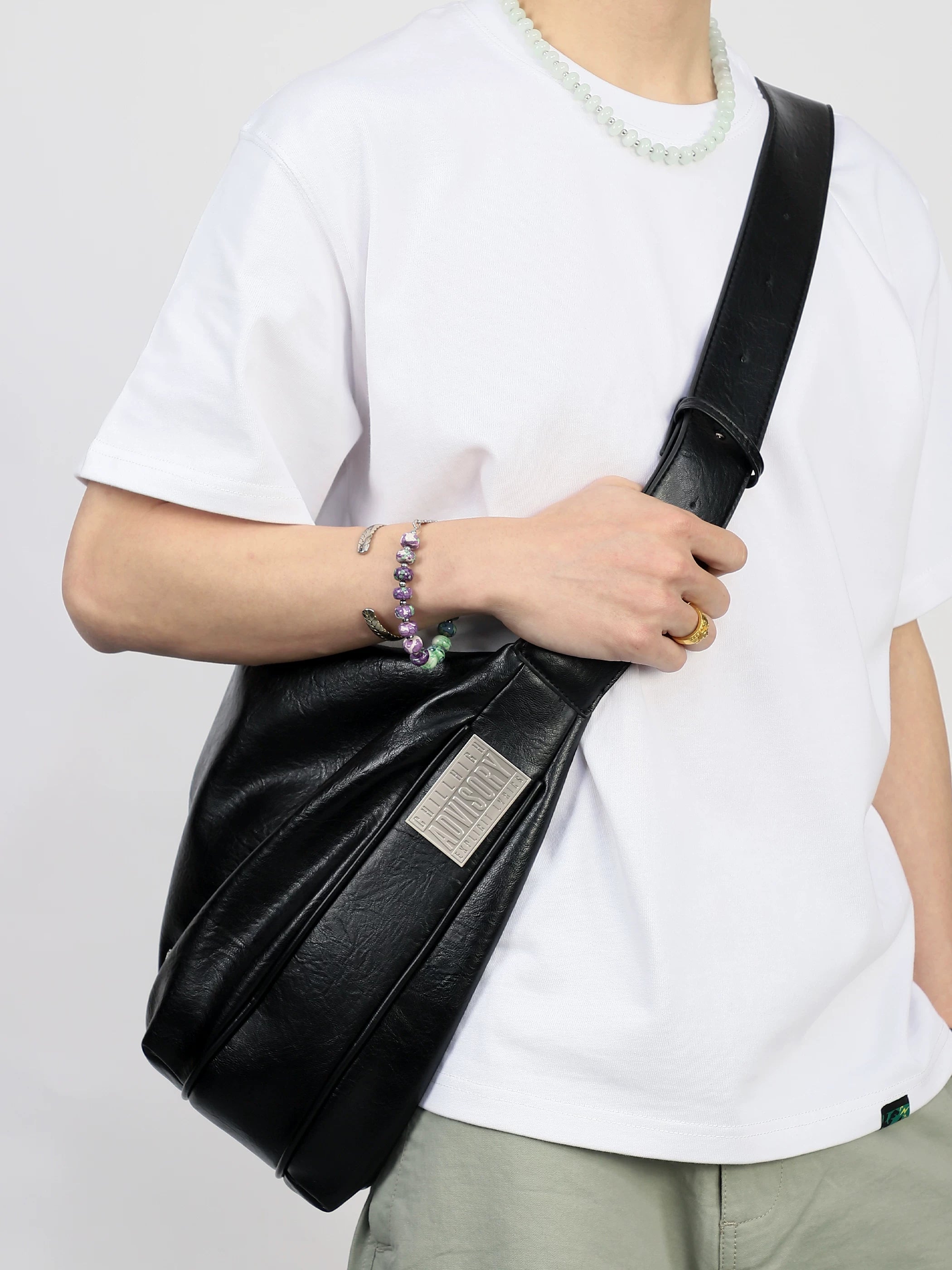 ChillHigh Premium Leather Minimalist Crossbody Bag