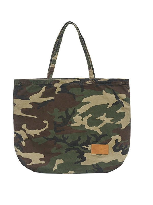 Madeinerror Vintage Camouflage Large Capacity Shoulder Portable Tote Bag