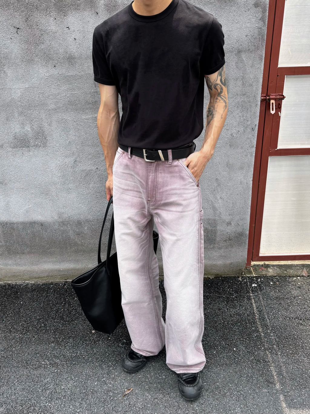VOWPROGRESS Canvas B01 Double-Knee Straight-Leg Lumberjack Pants