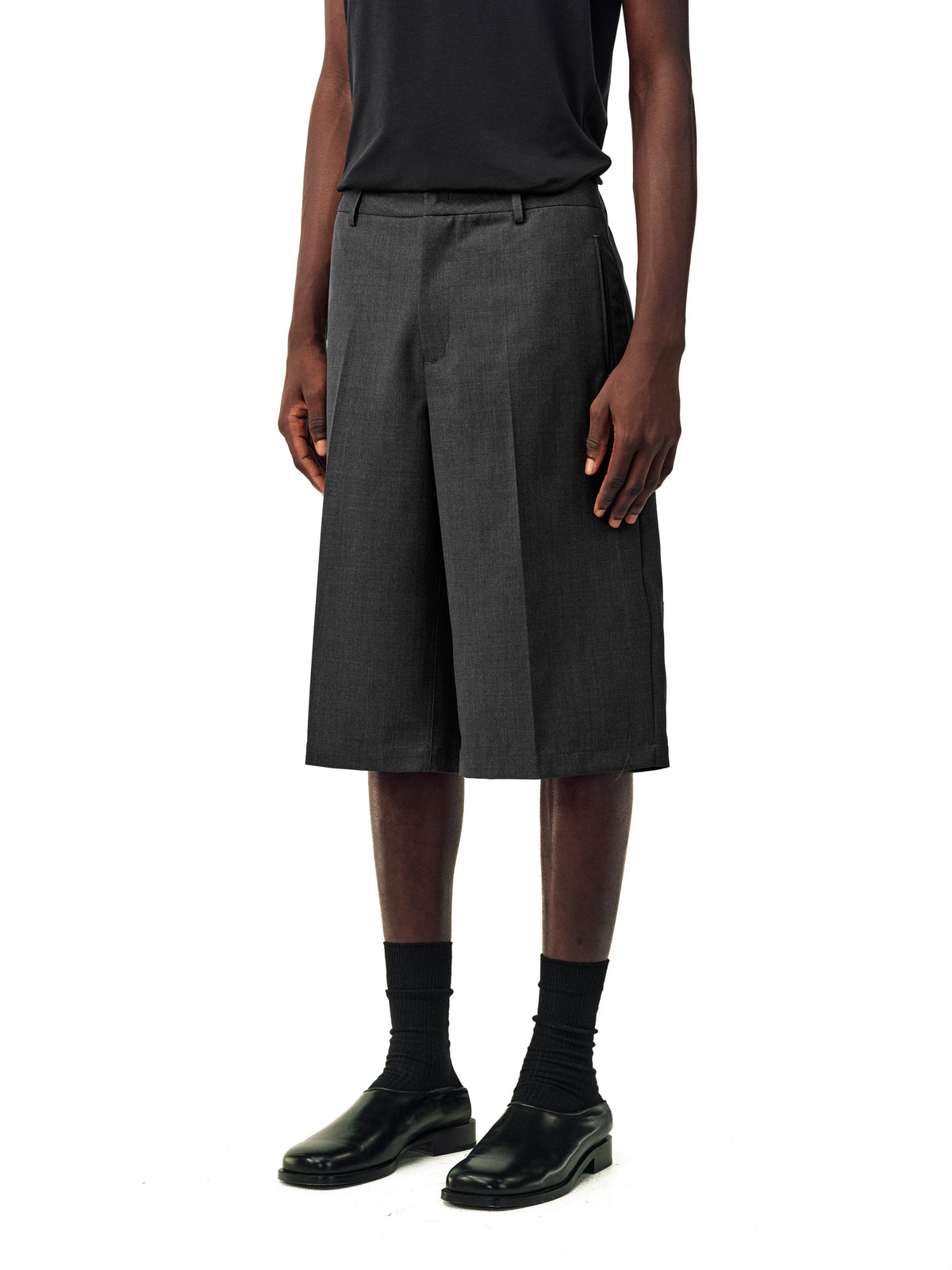 NONRADICAL Wool Straight-Leg Wrinkle-Resistant Capri Pants