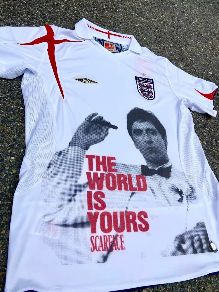 REMAKE England Portrait Print Nuo Football Short Sleeve