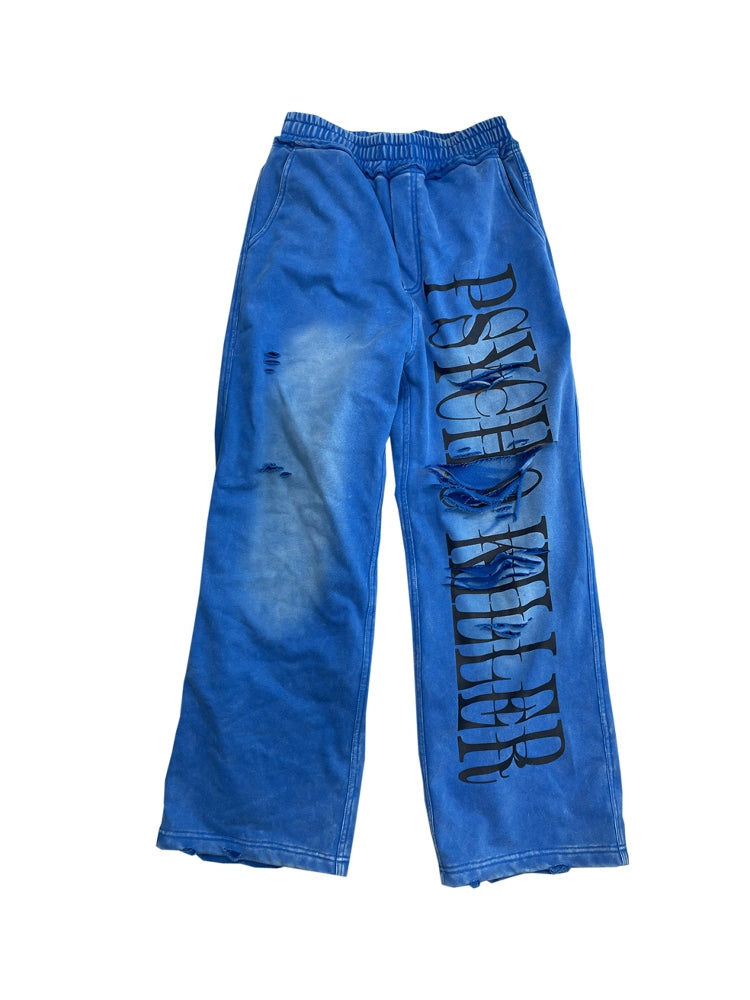 CHAI Cut and Faded Loose Trousers Sweatpants