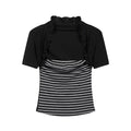 COSTUSTOOT Striped Slim Bustier Tee