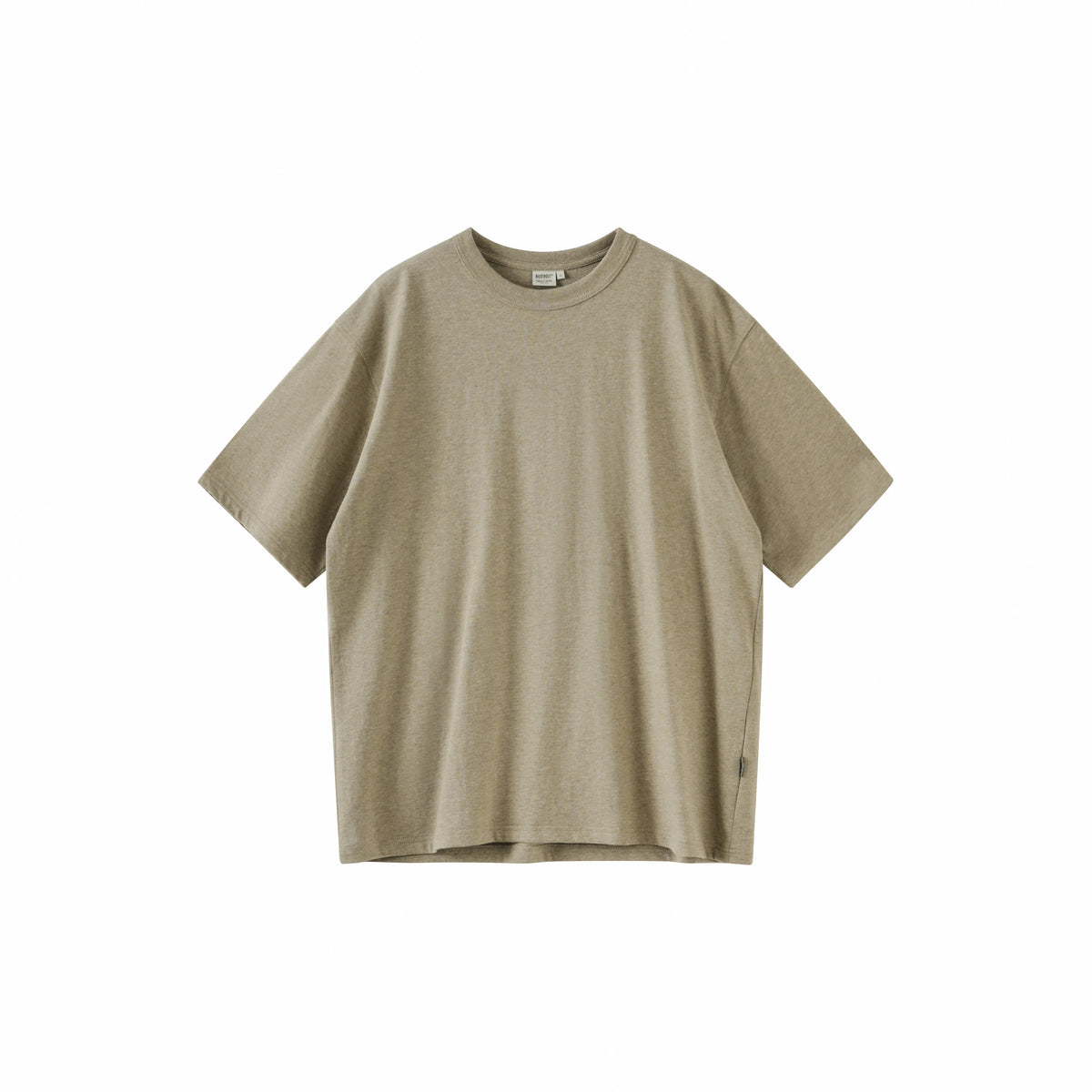 BUTTBILL Textured Cotton Loose Fit Drop-Shoulder Tee