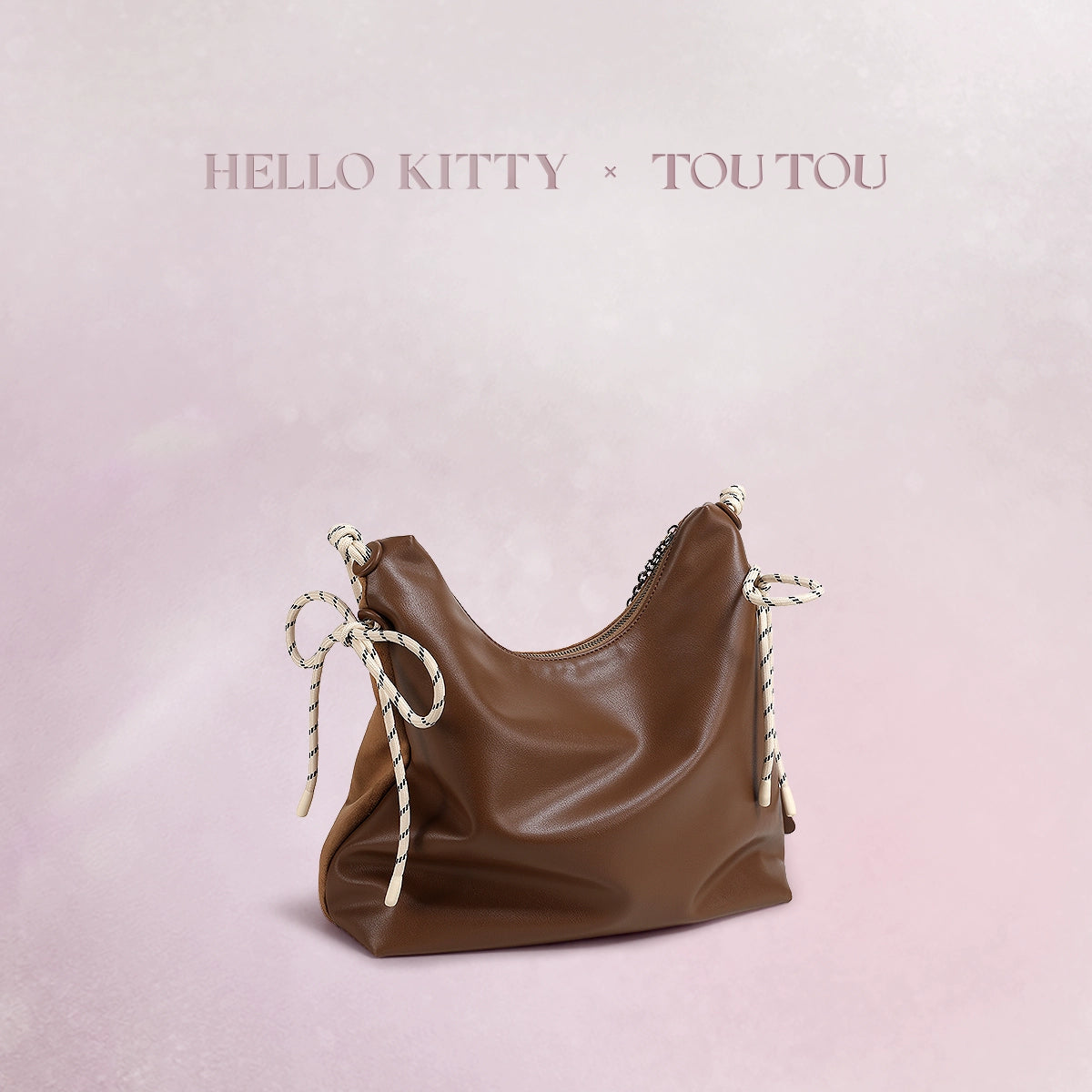 TOUTOU Hellokitty Suede Shoulder Armpit Bag