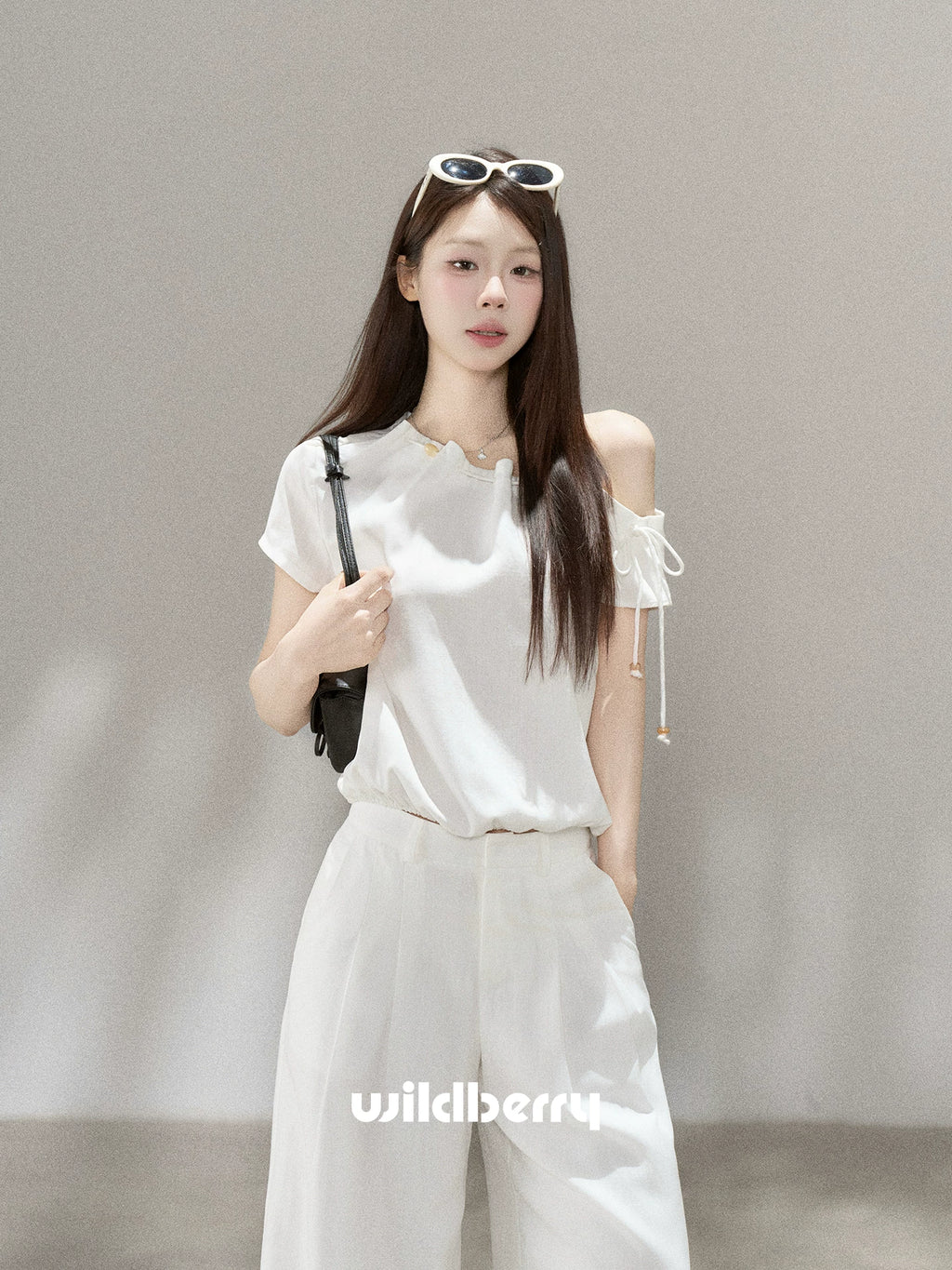 Wildberry Off-Shoulder High-Waist Two-Piece Set