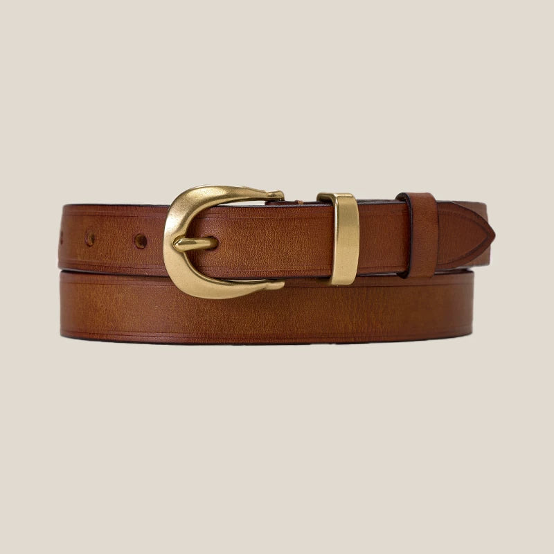 CULTUM Leather Vintage Pin Buckle Belt