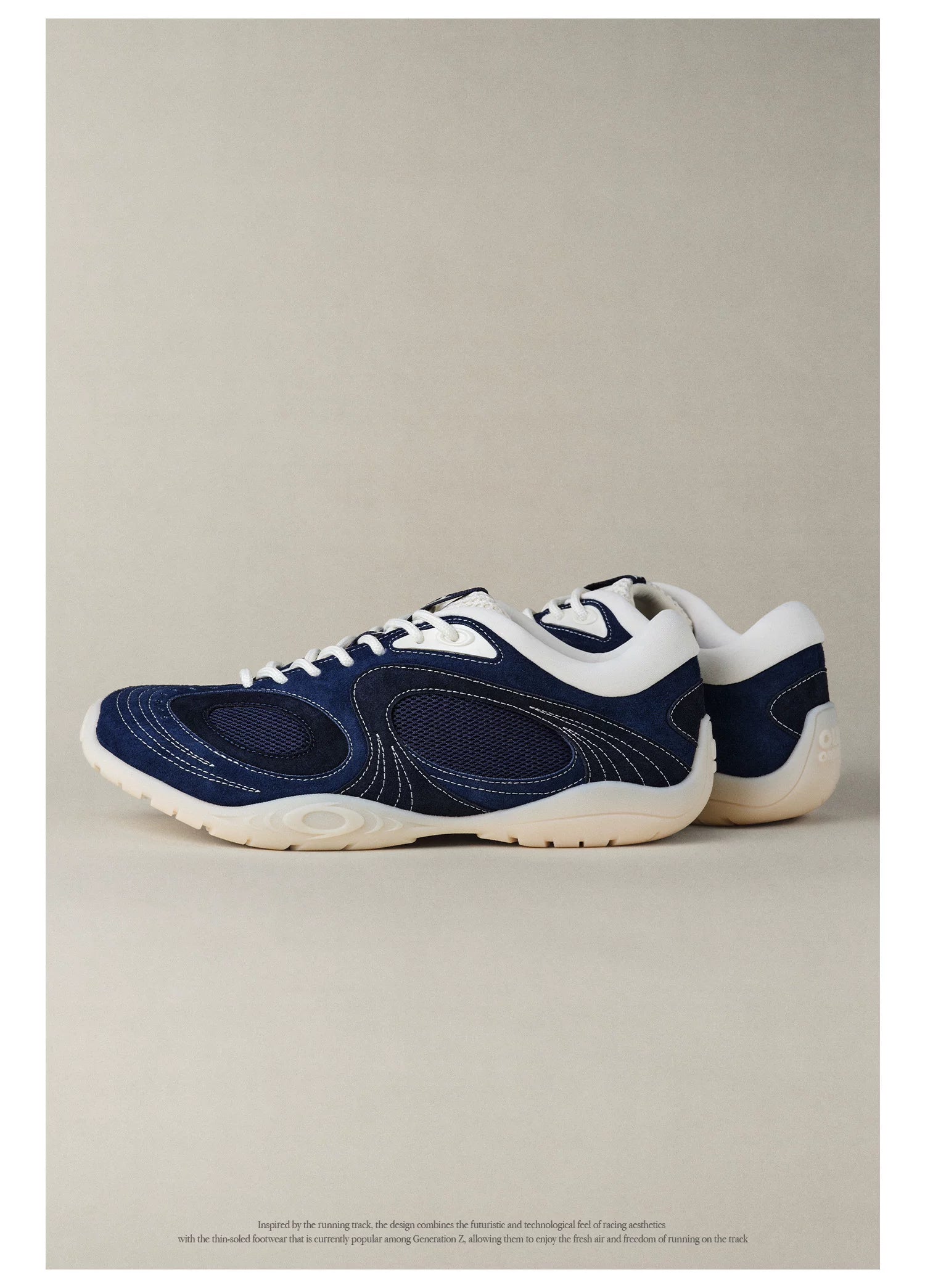 OLD ORDER Blue Kyanite Mesh Lace-Up Sneaker