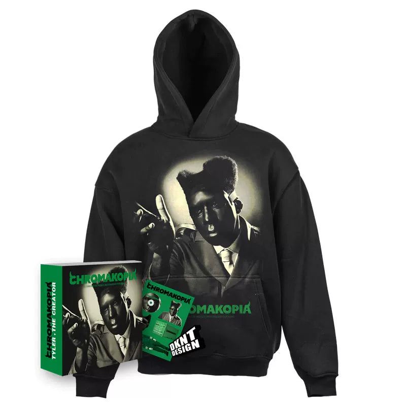 DKNT CHROMAKOPIA Tyler  Fleece Hooded Sweater