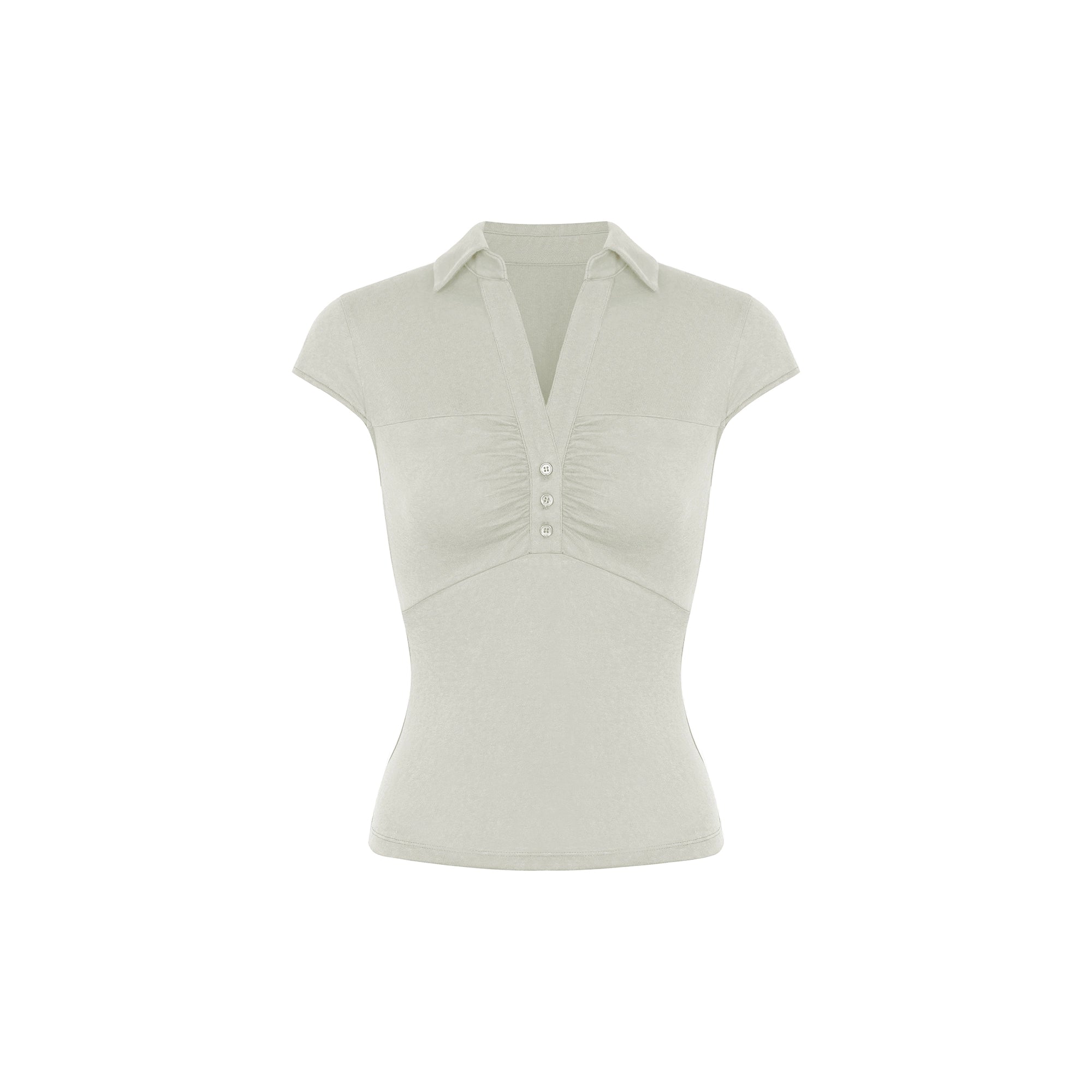 Jim Kennet Vintage Pleated Waist Shirt Knitted Top