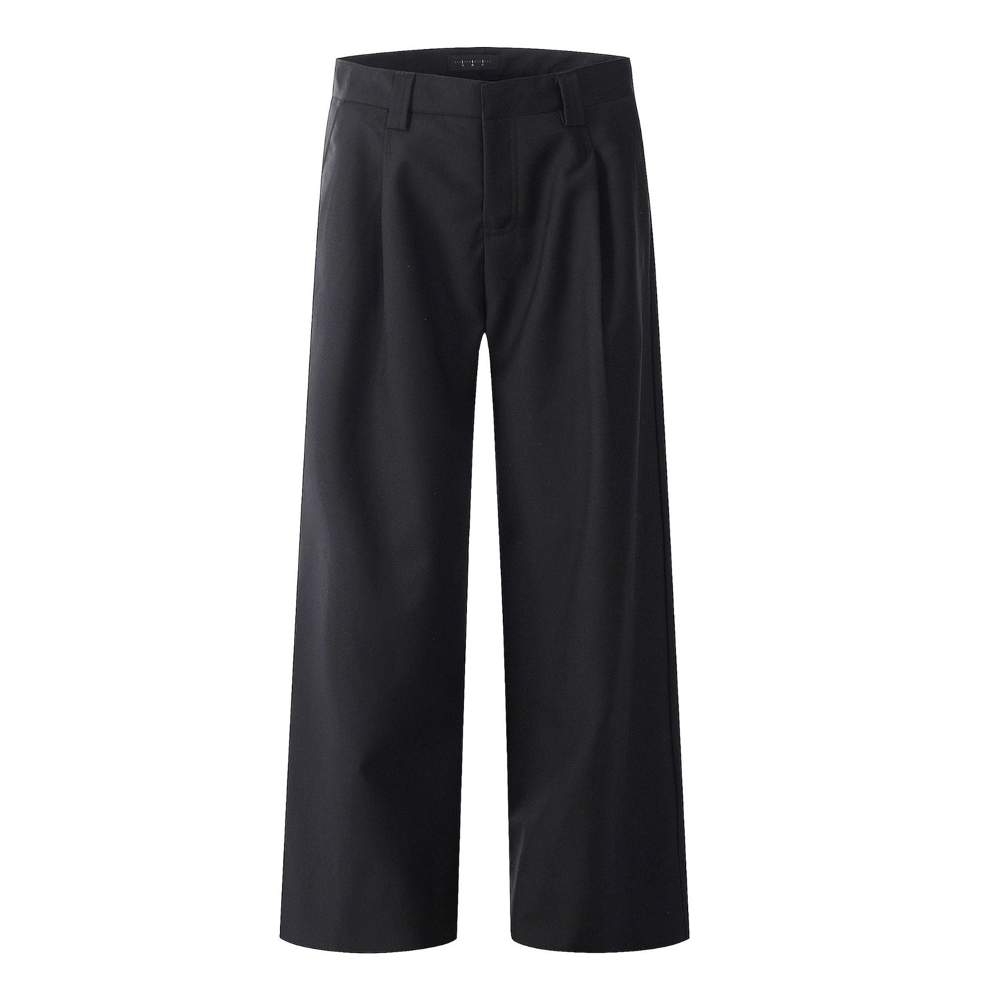 11KN Straight Drape Wide-leg Loose and Simple Casual Trousers (Clearance)