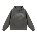 JHYQ Retro Letter Print Loose Casual Sweater