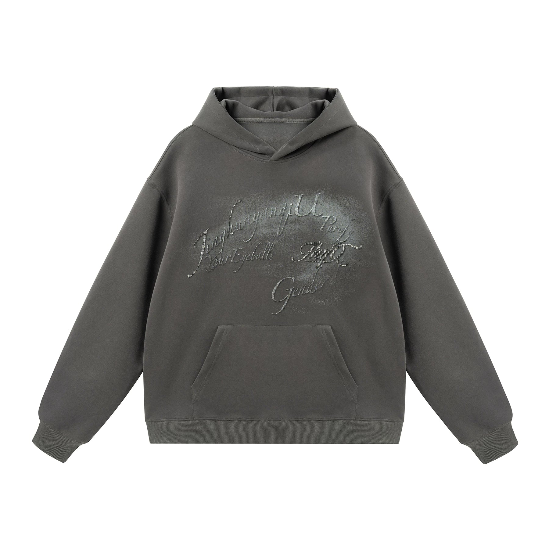JHYQ Retro Letter Print Loose Casual Sweater