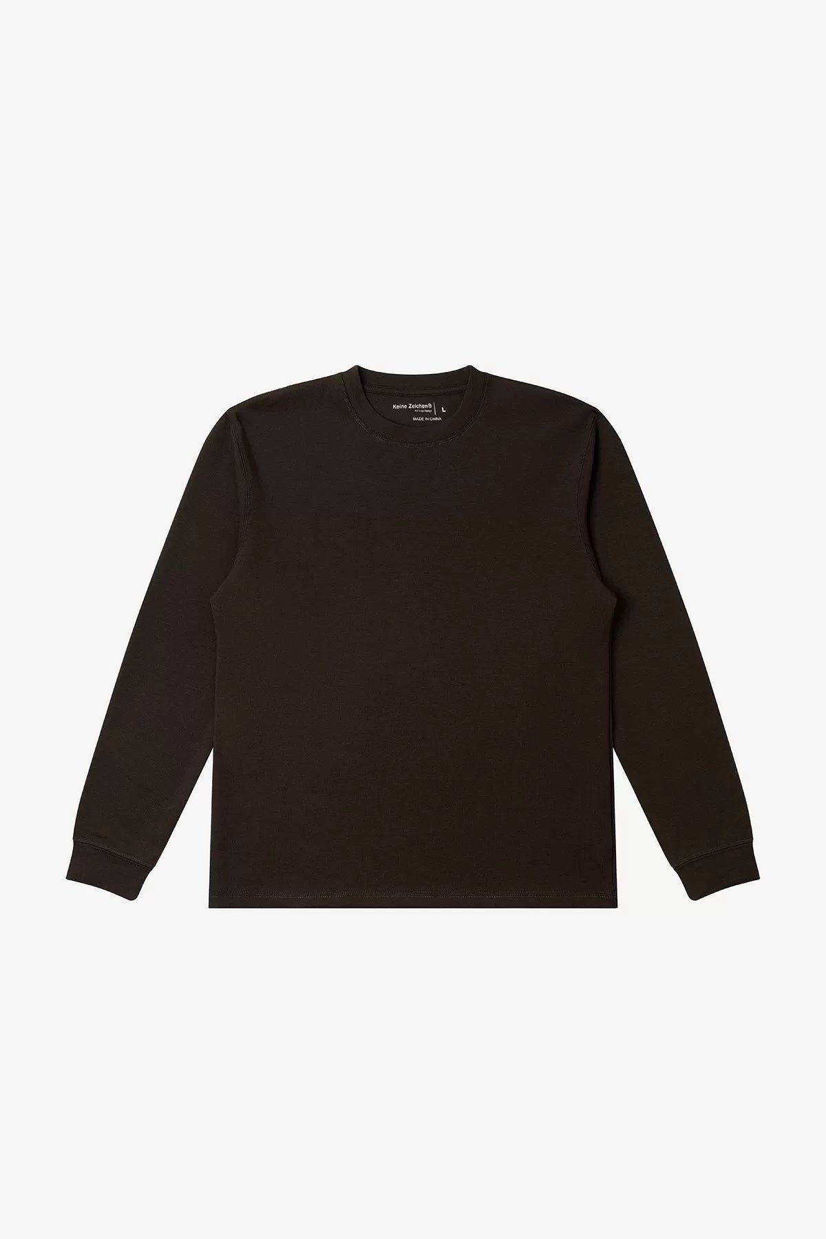 NO LOGO 330g Breathable Loose-Fit Long-Sleeve Tee
