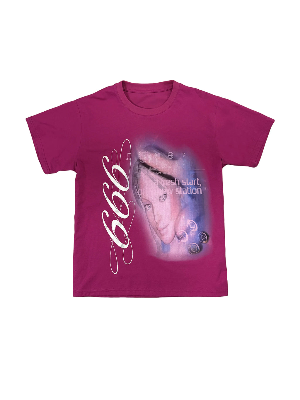 PAIKI Retro Front Shoulder Casual Tee