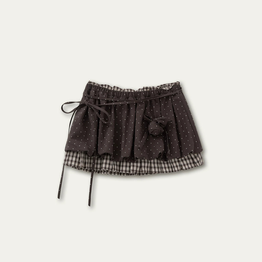 SunsetPark Orderly Polka Dots 260g Breathable Cropped Blouse Set