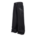 Esaias Phoenix Black 400g Wide-Leg Jeans