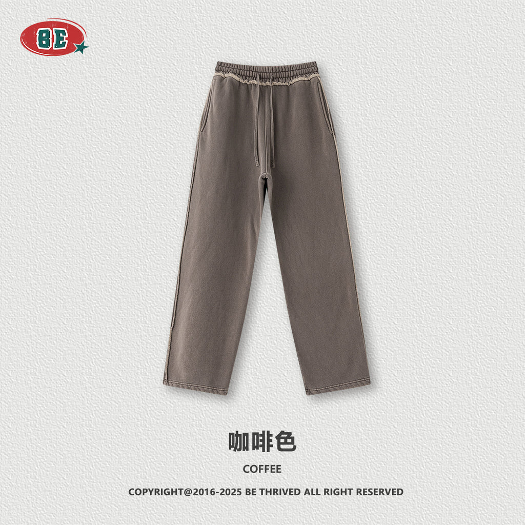 BE Retro Ins Made Old Velvet Straight Trousers