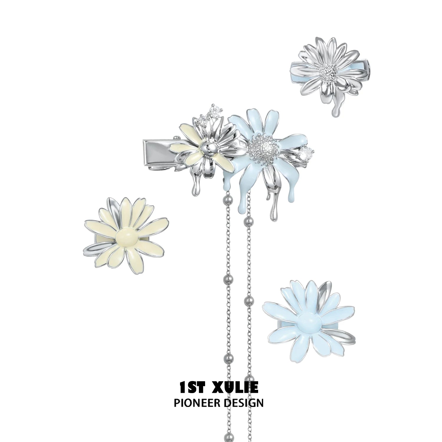 1ST XULIE Daisy Flower Hair Clip