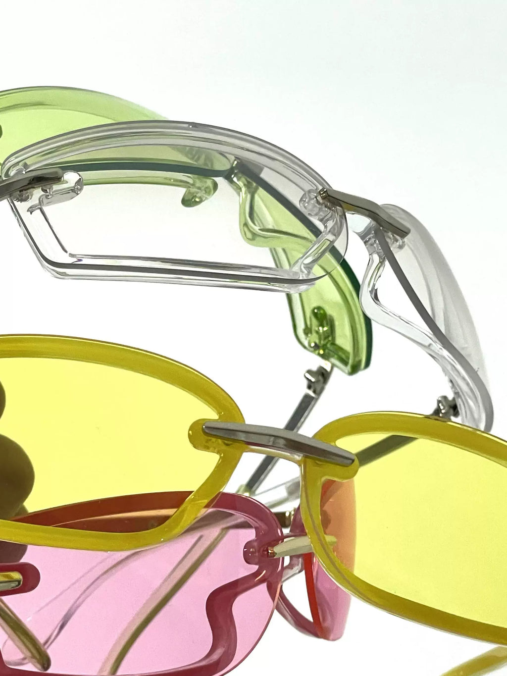 Salty gummy Frameless Pilot Retro Sunglasses