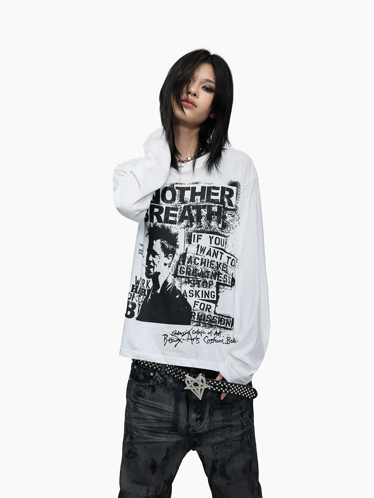Lightinus Loose Lazy Light Bottom Long Sleeve