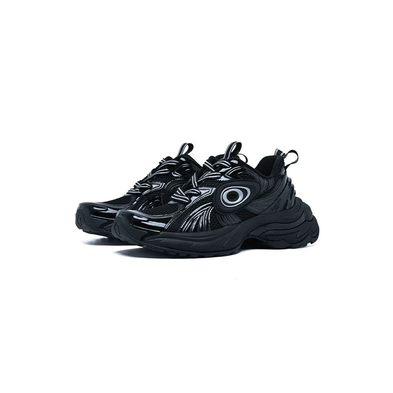 OLD ORDER Leather Lace-Up Dad Sneaker