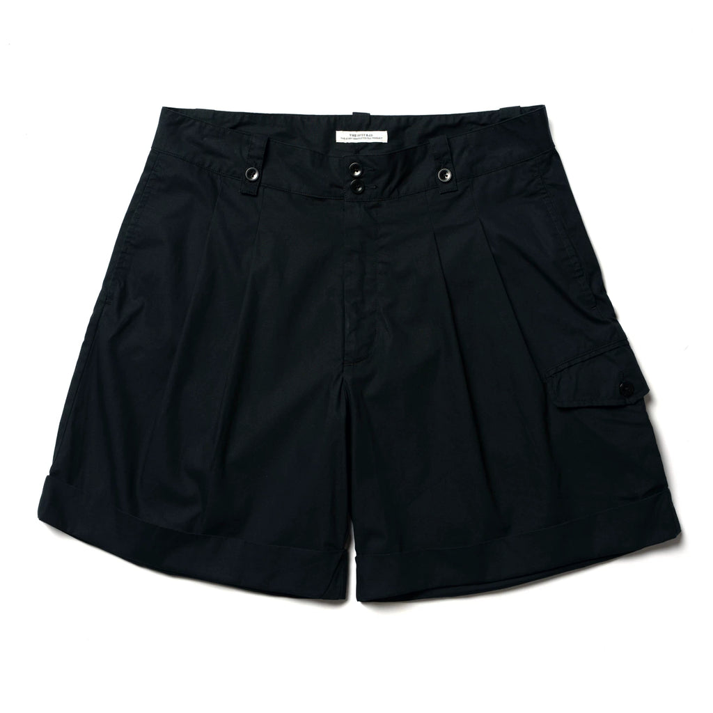 SUPERTOFU rkha Mid-Rise Pleated Shorts