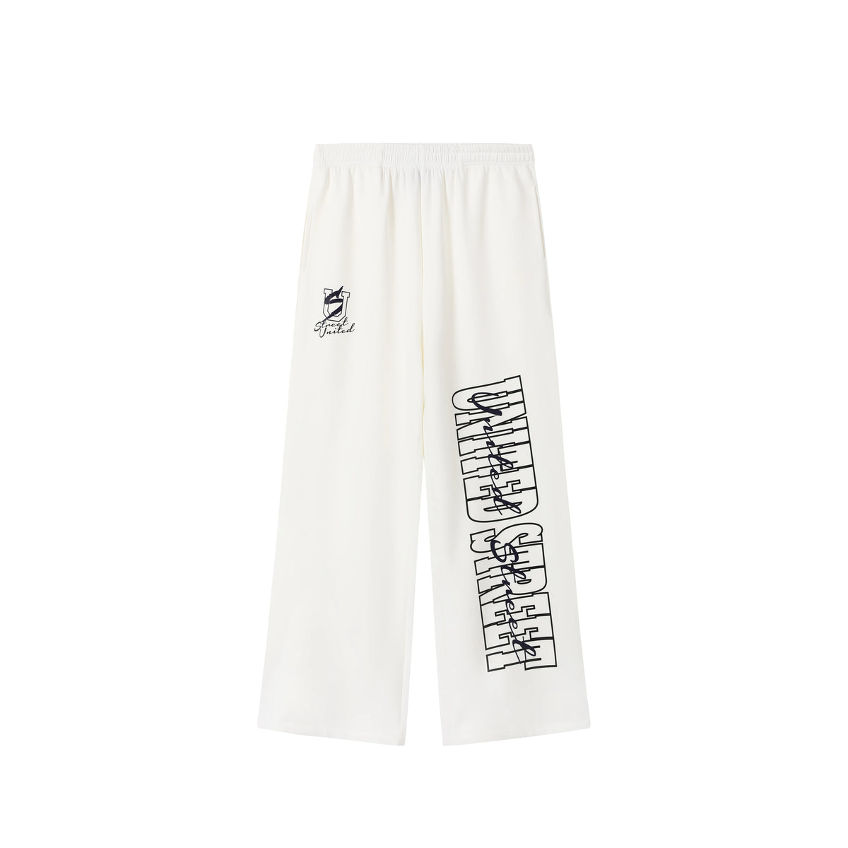 UNITED STREETZ US Letter 400g Breathable Loose Straight-Leg Sweatpants