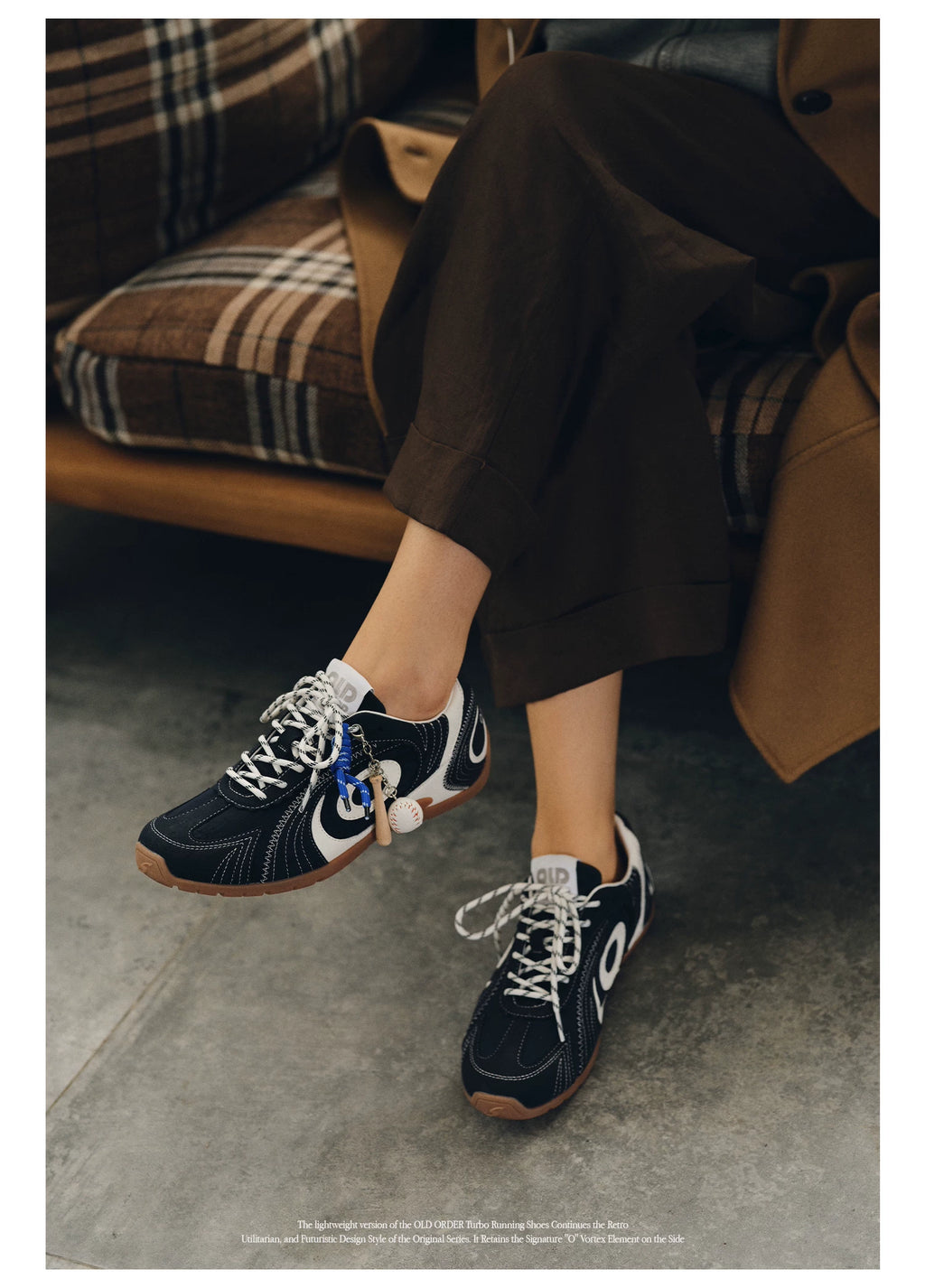 OLD ORDER Leather Lace-Up Training Sneaker