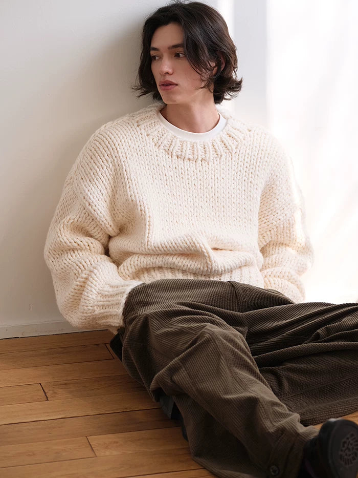 CARPEM Thick Needle Loose Lazy Sweater