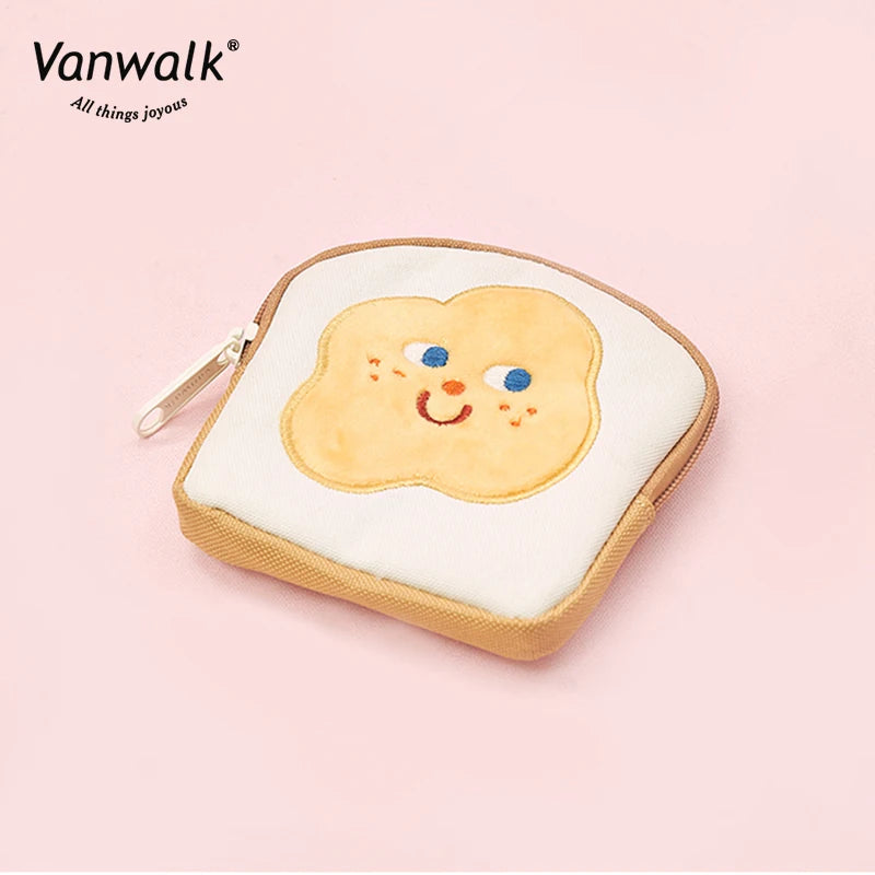 VANWALK Milk Carton Faux Leather Zip Coin Purse