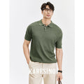KARESINO Cool-Touch Slim Fit Knit Polo Shirt