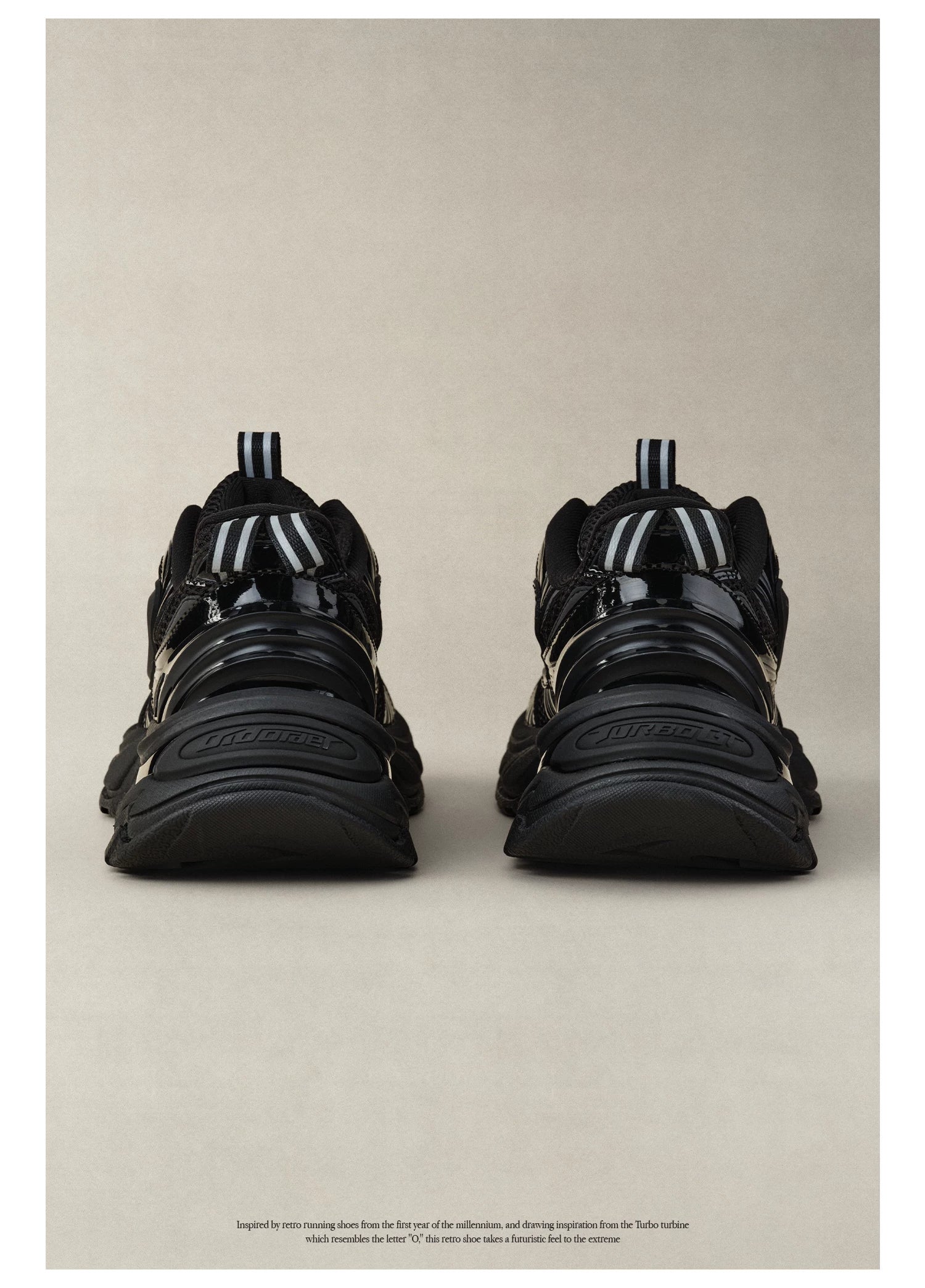 OLD ORDER Leather Lace-Up Dad Sneaker