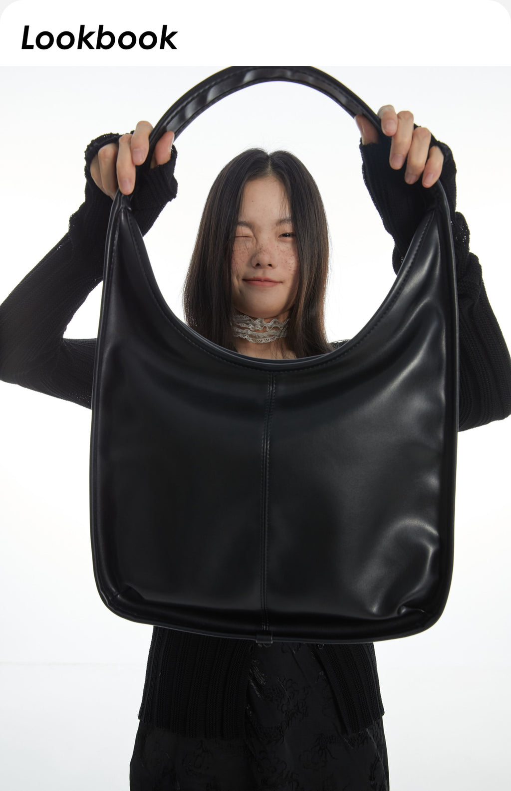 DirtySix • Black Swan Shoulder Tote Bag
