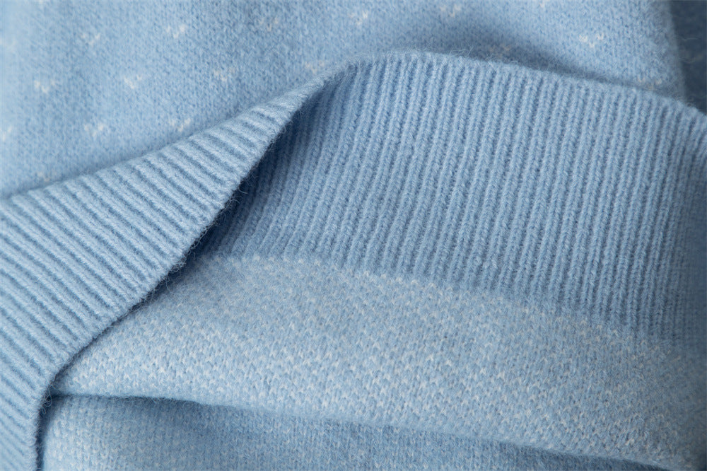 Nariele Pullover Half-zip Turtleneck Loose Sweater