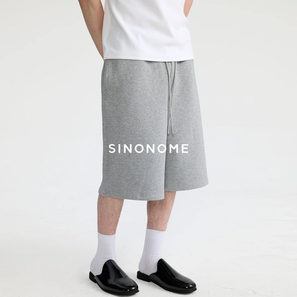 SINONOME Air-Layer 400g Relaxed Wide-Leg Sweat Shorts