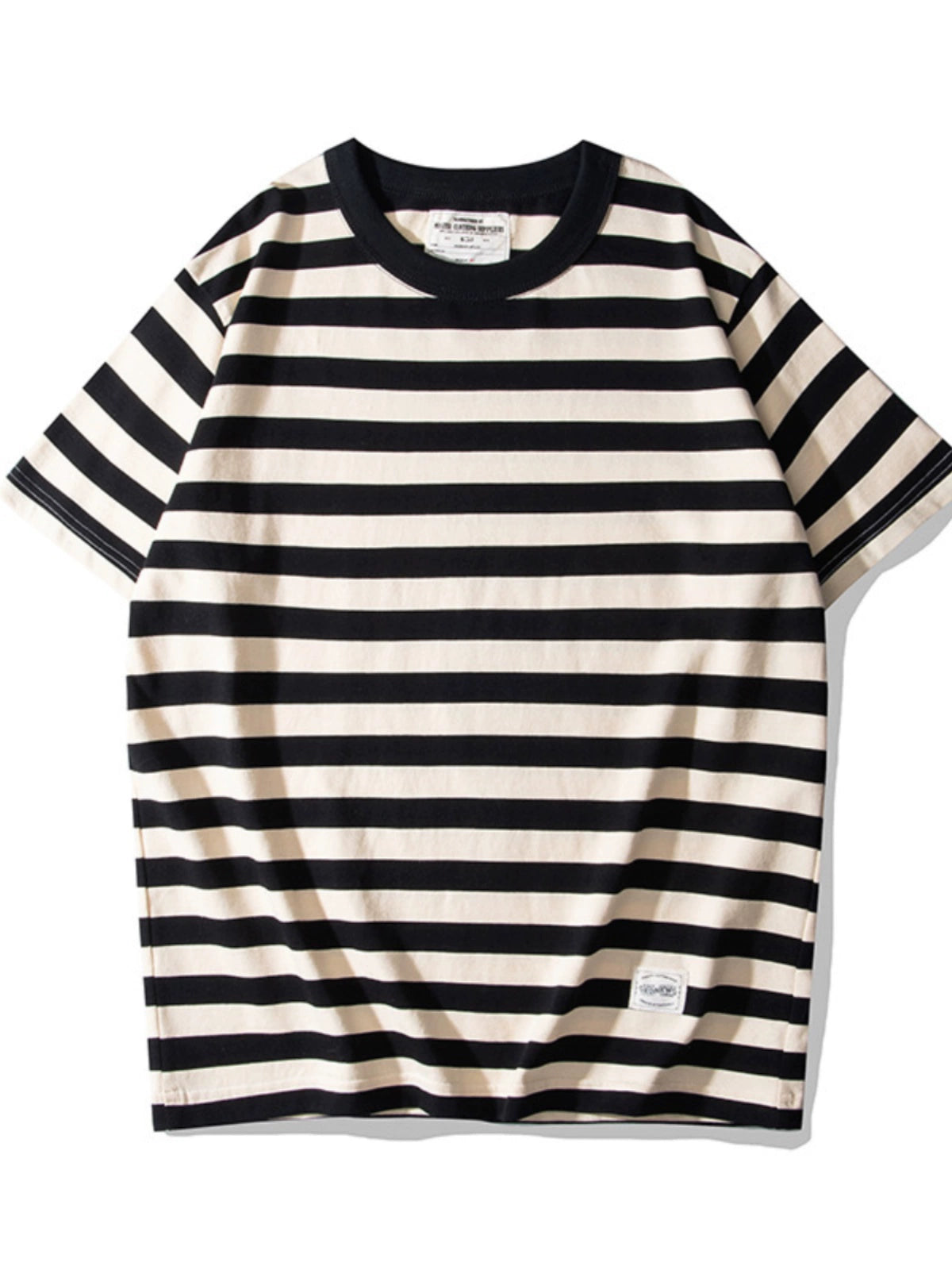 PrintAce Retro Striped Loose Tee