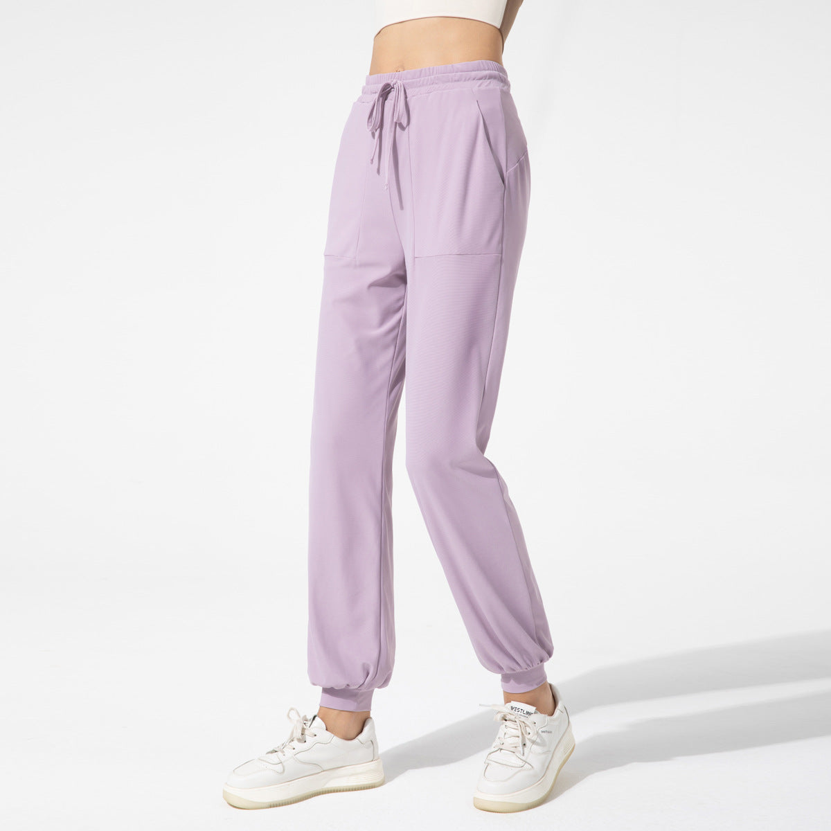 Athena Lulu Loose High Waist Skinny Pearl Lantern Casual Leggings