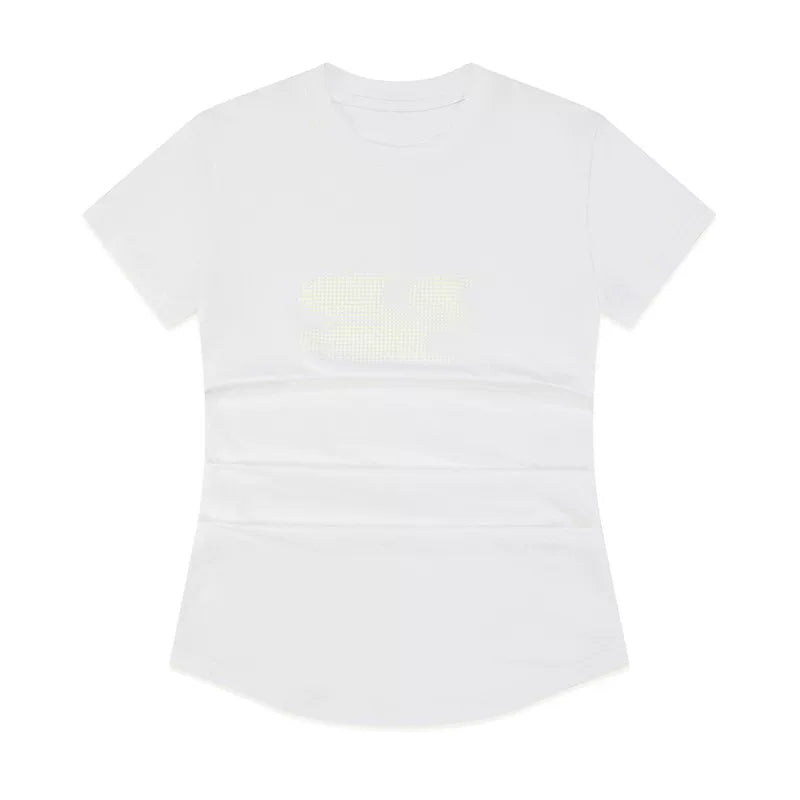 Crying Center Three-Color Gradient Cool-Touch Fitted Tee