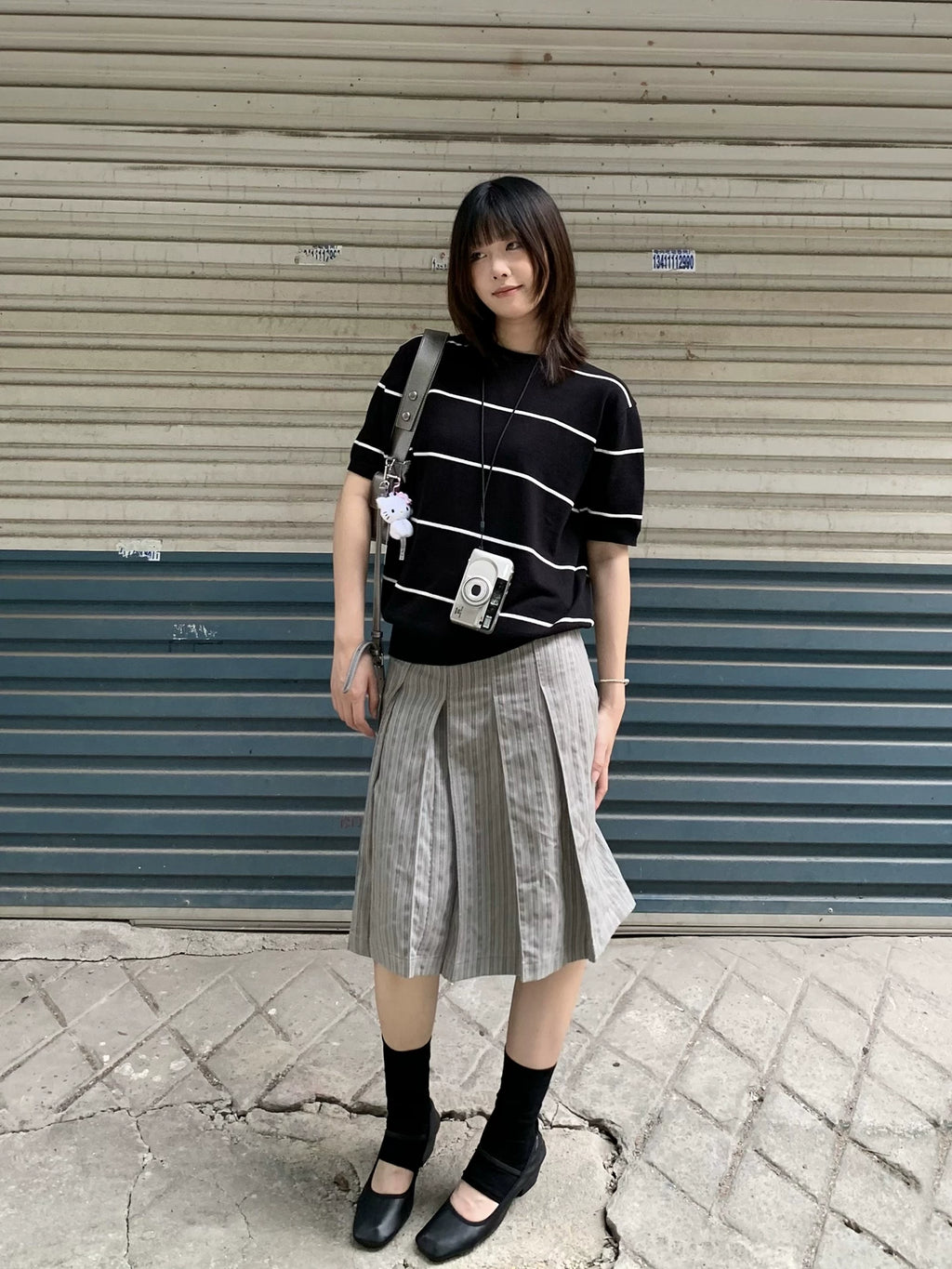 SUPERTOFU Striped 100% Cotton Breathable Regular Fit Tee
