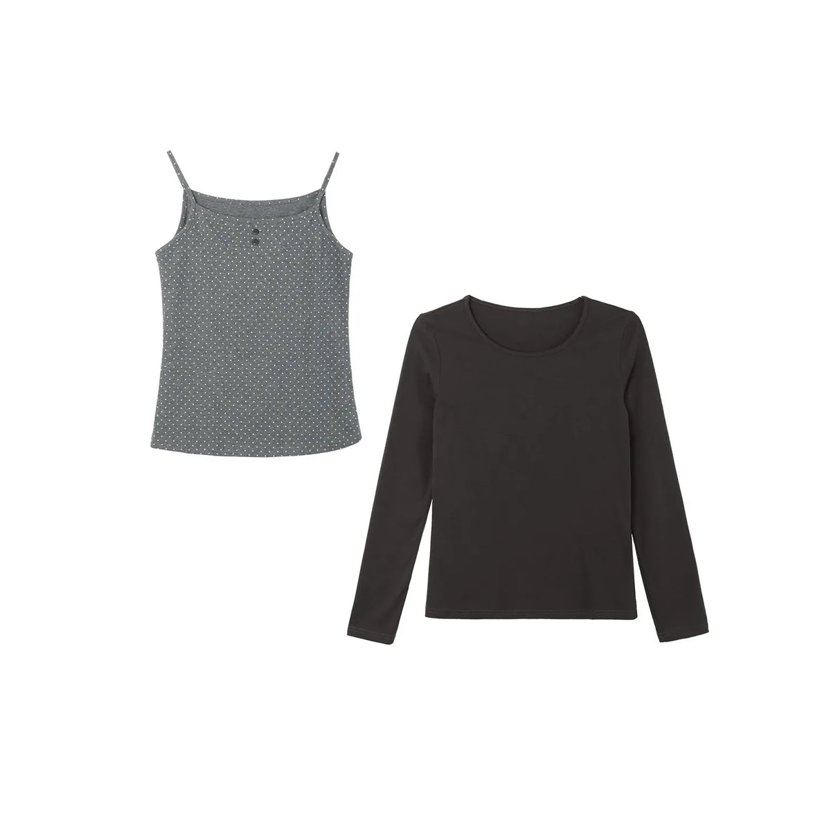 Two days off lab Polka Dot -Piece Slim Fit Cami Set